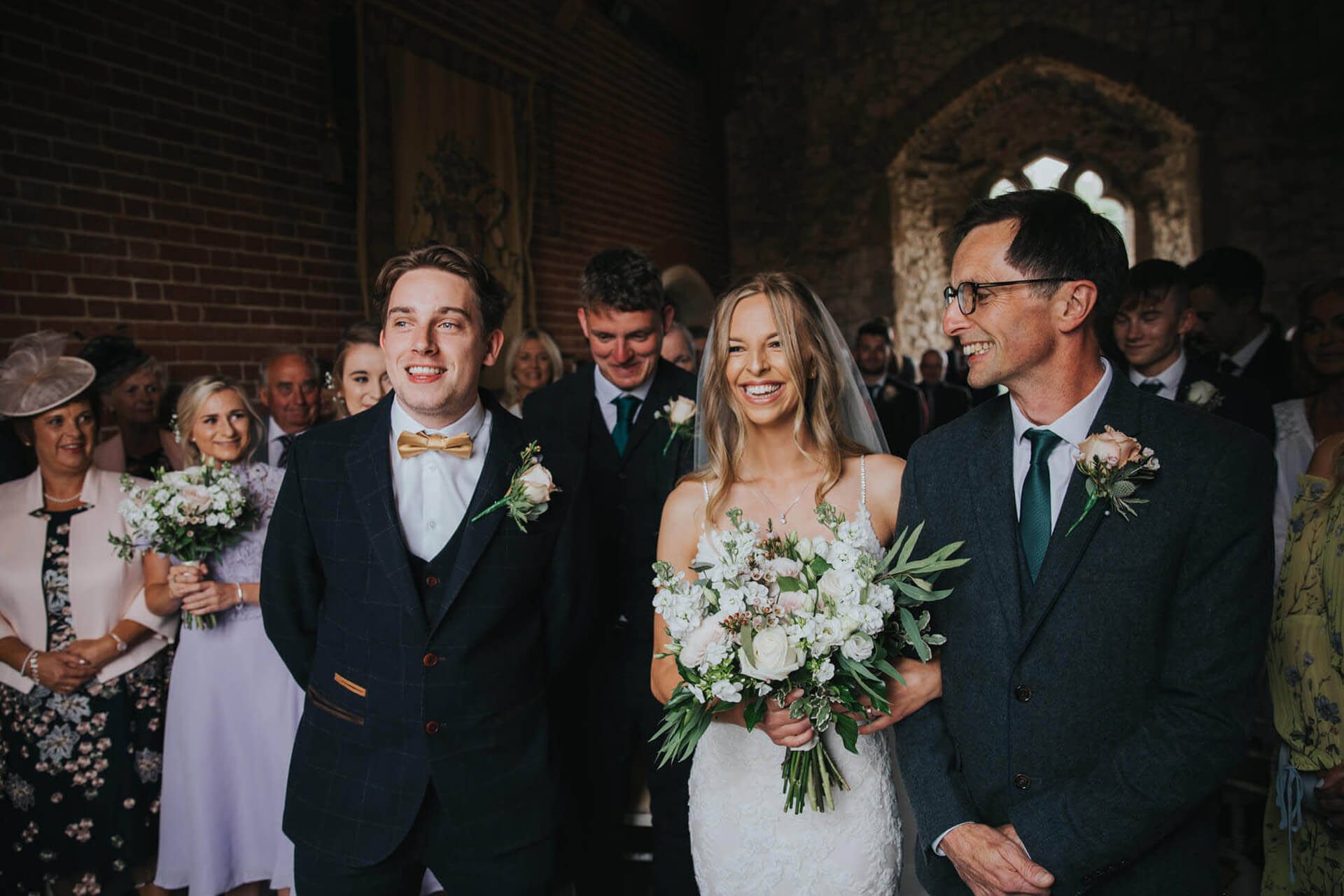 
			Happy Couple Wedding Ceremony | Pentney Abbey